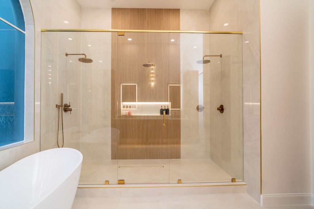 Arched Window Bathroom