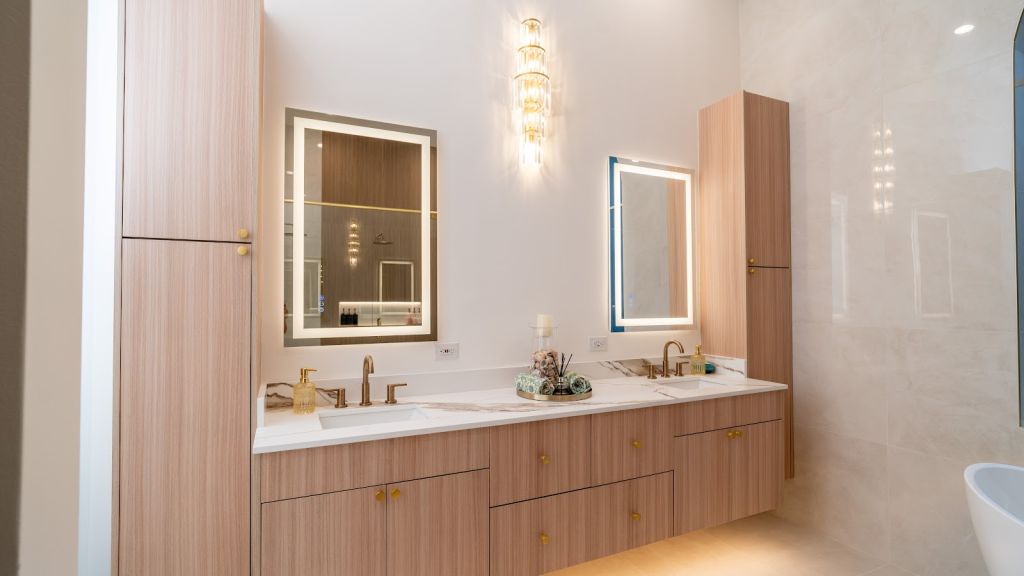Arched Window Bathroom