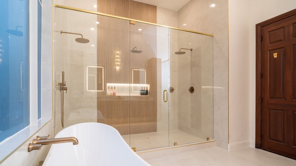 Arched Window Bathroom