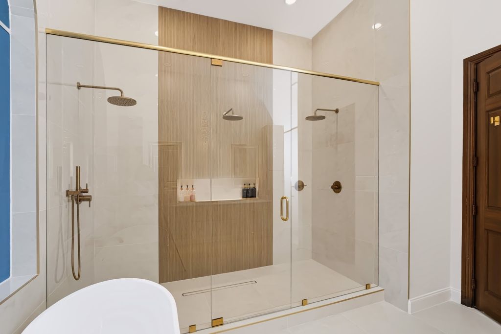 Arched Window Bathroom