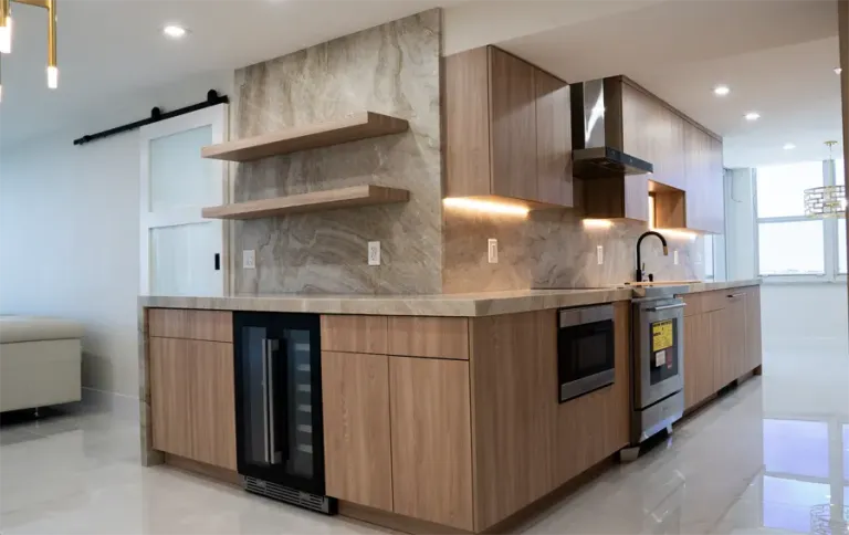 Oceanfront Condo Kitchen - 220 sqft | Finished