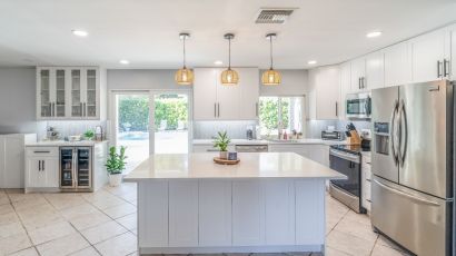 Chevron Backsplash Kitchen
