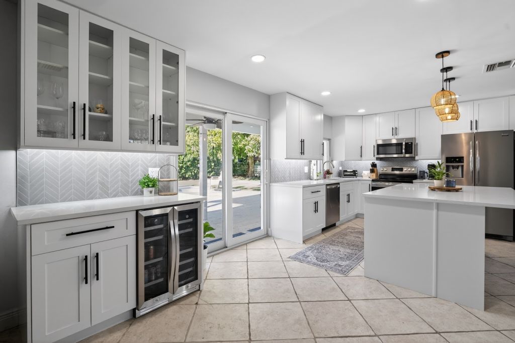 Chevron Backsplash Kitchen