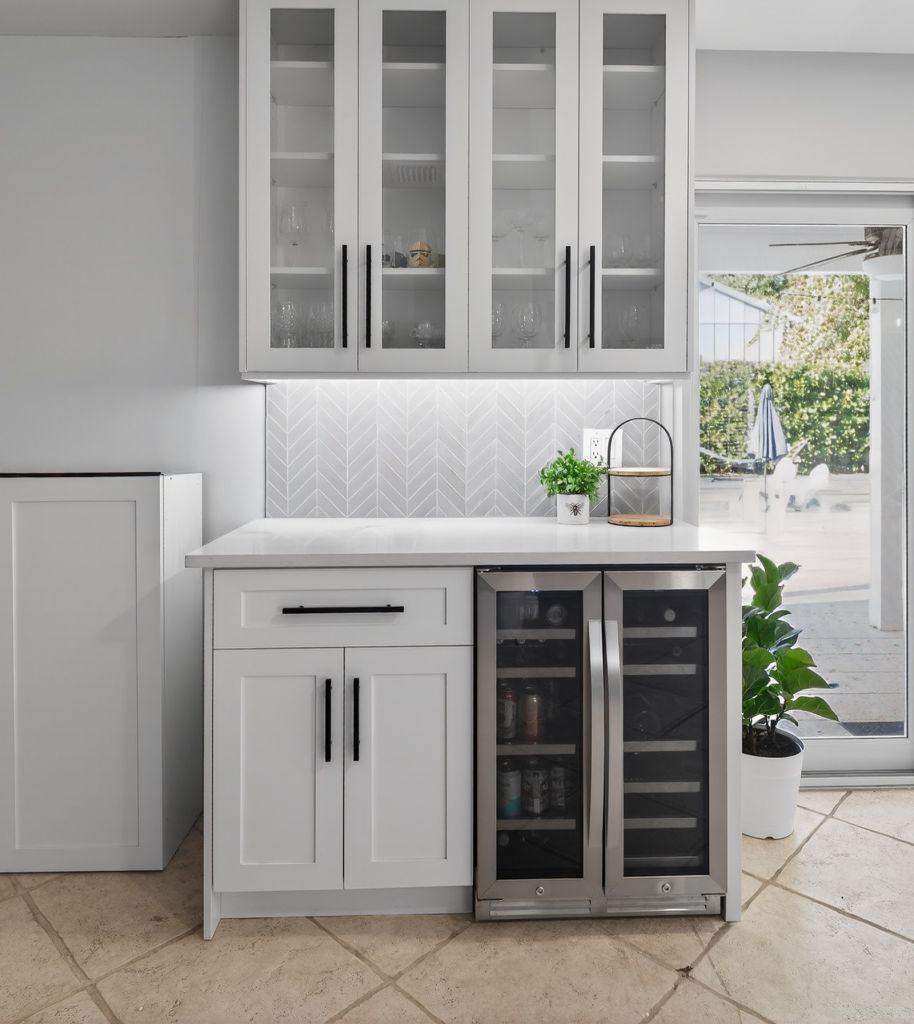Chevron Backsplash Kitchen